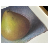 Comice and Granny Smith by Paul Linfante, Pastel on Paper