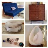 Mid Century Modern in Newton! Designer Home Furnishings, Original Art, Ceramics, Jewelry and MORE!