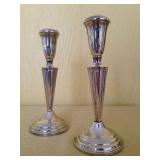 Art Deco Sterling Candlesticks 