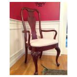 Upholstered Dining Room Chairs in Luxurious Damask Upholstery 