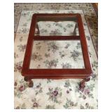 Pennsylvania House Glass Top Coffee Table