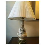 Brass Base Floral Lamps