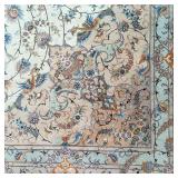 Persian Tabriz Very Fine Wool and Silk Room Rug