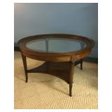 Round Glass Top Coffee Table