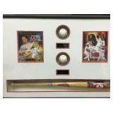 Autographed Ramirez and Ortiz 2004 World Series Display Case 