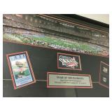 Year of The Patriots Super Bowl XXXVI Champions Display Case with Panoramic, Ticket and Pin 