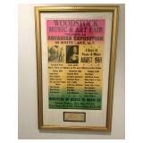 Original Woodstock Ticket in Presentation Case