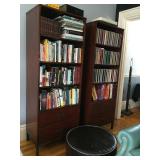 Pair of Bookcases with Storage 