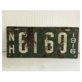 Porcelain Licence Plate
