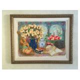 Bustamante "Evening Serenade" Oil on Canvas 