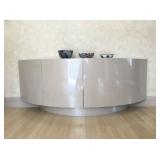 Pennsburg Woodcraft Lacquered Demi-Lune Credenza