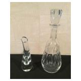 Baccarat Vase and Decanter