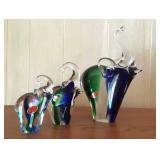 Murano Glass Elephants