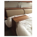 Kibaek Mobelfabrik Teak Bed with Built-in Headrest and Bedside Tray