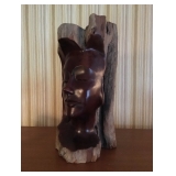 Monkey Wood Sculpture