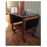 Teak Bar Cart