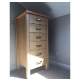 Tall Boy Set of Drawers w/ Chrome Hardware