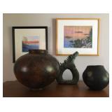 Zulu Pot and Raku Pottery