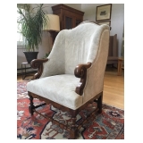 19th Century Beregre Chairs in Suede, Pair Available