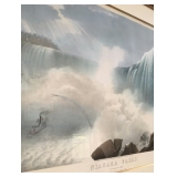 T. Benecke, Niagara Falls Hand-Colored Lithograph, circa 1856.