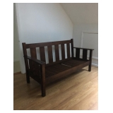 Stickley Brothers Drop Arm Settee