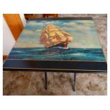Card TAble Ship Painting