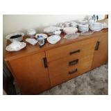 Mid-Century Buffet Table & Chairs/China