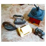 Cast Iron Elephant Bank & More Antiques