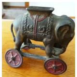 Cast Iron Elephant Bank