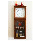 Wall Clock With Display Case