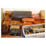 Vintage Keys, Jewelry & Trinket Boxes