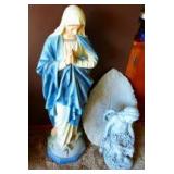 Large Virgin Mary Statue From Catholic Church