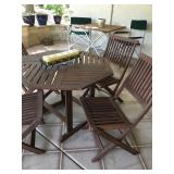 small teak patio