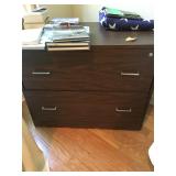 2 filing cabinets