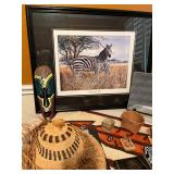 nicely framed and matted