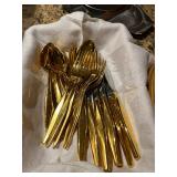 Gold plated set of 8