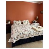 King bed and quilt