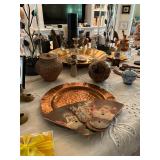 Copper, brass and silver plated items