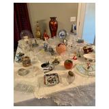 Nice glass, pottery, crystal