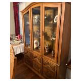 China cabinet, table & chairs