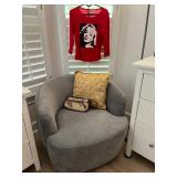 2 barrel chairs