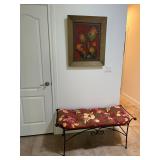 Rod iron bench