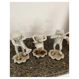3 iron Frogs Collectible