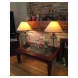 table $75.00  Lamps pr $25.00