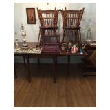 Drop leaf table & chairs