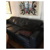 John Von Wicht - Watercolors in black, blue and red. Signed in lower right corner.