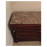 Marble top chest