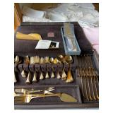 gold flatware