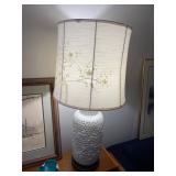 Asian Pierced Ceramic Lamp 