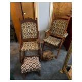 ANTIQUE FOLDING ROCKING CHAIRS
